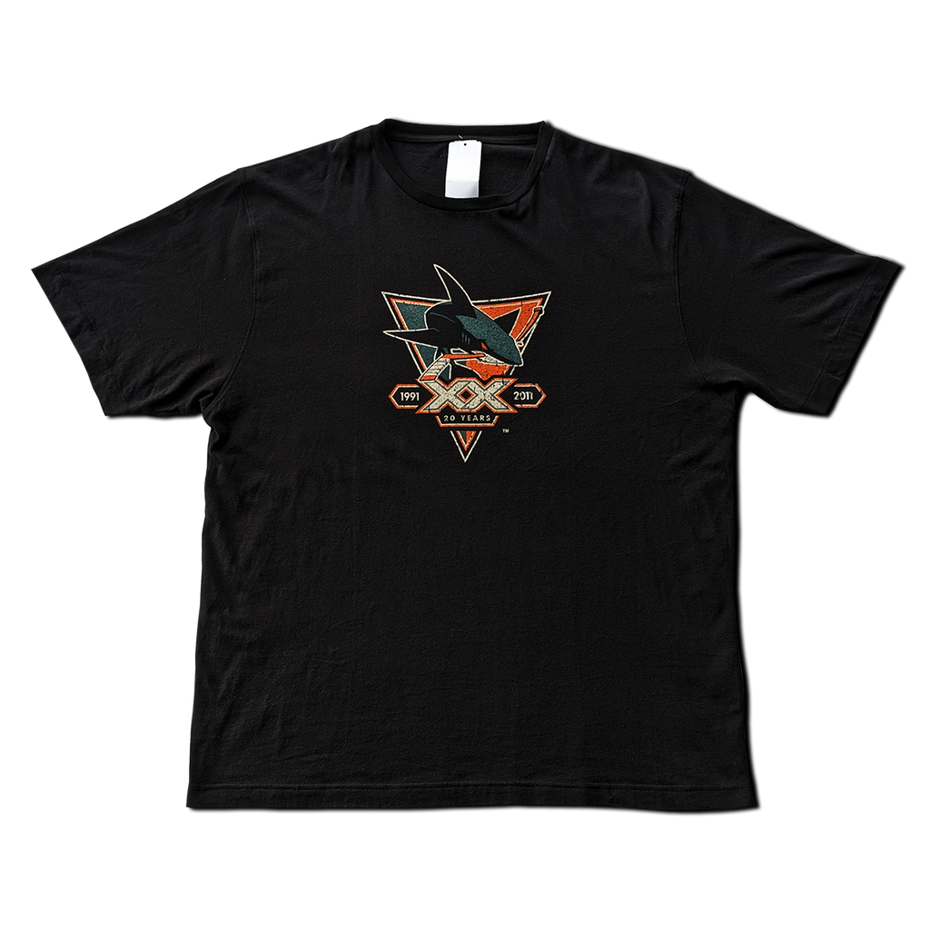 San Jose Sharks NHL 2011 20th Anniversary Vintage Unisex Top