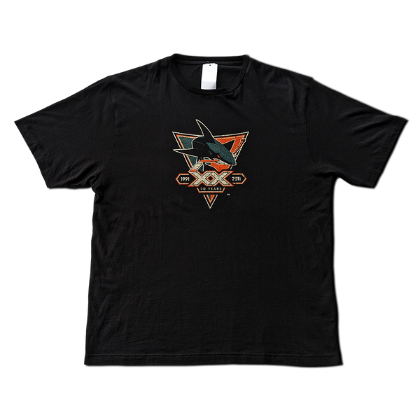 San Jose Sharks NHL 2011 20th Anniversary Vintage Unisex Top